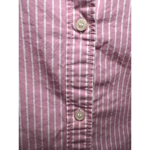 LoveShackFancy x GAP Organic Cotton Striped Cropped Button Down Top Size Large - Picture 3 of 10